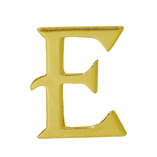 Alphabet 'E' Bag Bijoux Plain 18K Yellow Gold
