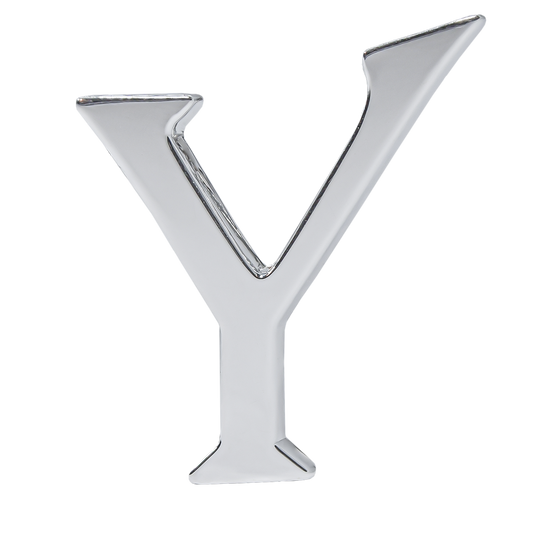 Alphabet 'Y' Bag Bijoux Plain 18K White Gold
