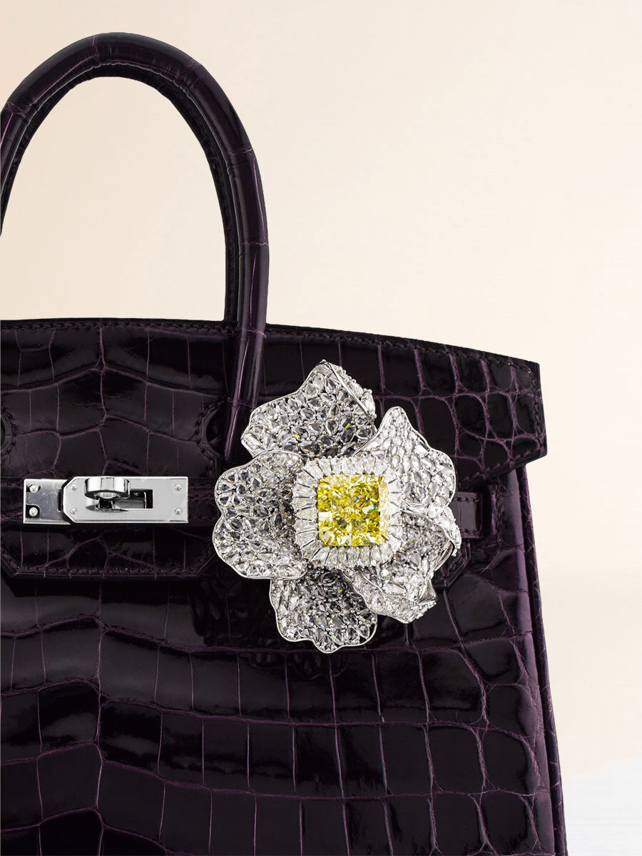 Gilded Bloom on a bag