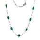Emerald Beads and Natural Rosecut Diamonds Chain by Ashna Mehta