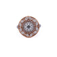 Round Solitaire Ring with Marquise and Pink Diamonds by Ashna Mehta
