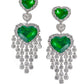 Heart of Eternity Emerald Earrings by Ashna Mehta