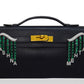 Black suitcase with decorative handles and text on a white background, collection-preview 