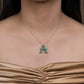 Alphabet Customized Bag Bijoux with Natural Emeralds