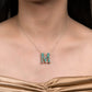 Alphabet Customized Bag Bijoux with Natural Emeralds