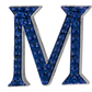 Alphabet Customized Bag Bijoux with Blue Sapphire