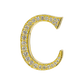 Alphabet 'C' Bag Bijoux with Natural Diamonds