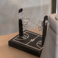 Basketball Hoop Earrings – Full Diamond Backboard – White Gold