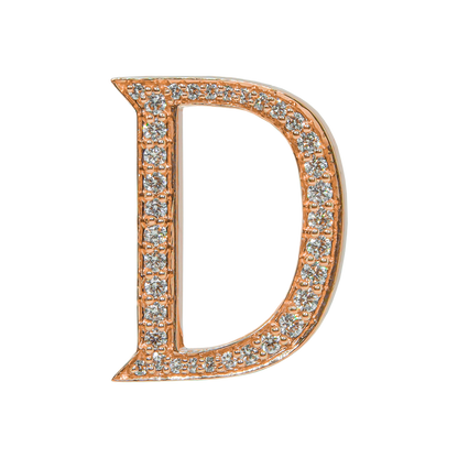 Alphabet 'D' Bag Bijoux with Natural Diamonds