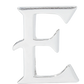 Alphabet 'E' Bag Bijoux Plain 18K White Gold