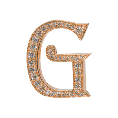 Alphabet 'G' Bag Bijoux with Natural Diamonds
