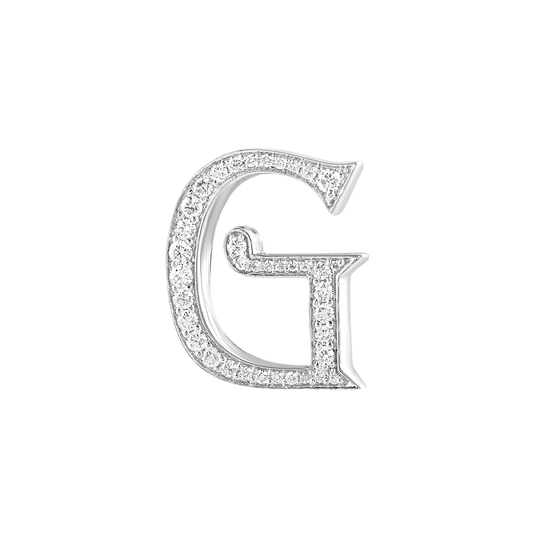 Alphabet 'G' Bag Bijoux with Natural Diamonds