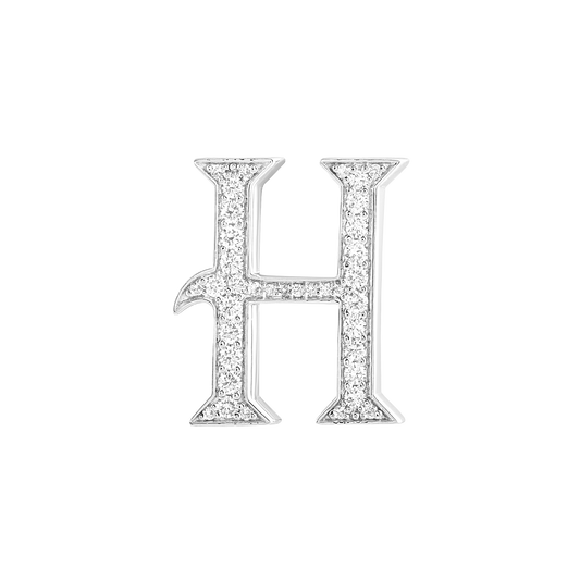 Alphabet 'H' Bag Bijoux with Natural Diamonds