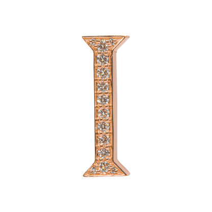 Alphabet 'I' Bag Bijoux with Natural Diamonds