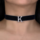 Alphabet 'K' Bag Bijoux Plain 18K White Gold