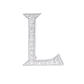 Alphabet 'L' Bag Bijoux with Natural Diamonds