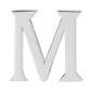 Alphabet 'M' Bag Bijoux Plain 18K White Gold