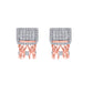 Basketball Mini Hoop Earrings – Full Diamond Backboard – Rose Gold