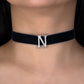 Alphabet 'N' Bag Bijoux Plain 18K White Gold