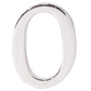 Alphabet 'O' Bag Bijoux Plain 18K White Gold