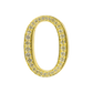 Alphabet 'O' Bag Bijoux with Natural Diamonds