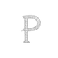 Alphabet 'P' Bag Bijoux with Natural Diamonds