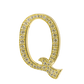 Alphabet 'Q' Bag Bijoux with Natural Diamonds