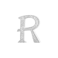 Alphabet 'R' Bag Bijoux with Natural Diamonds