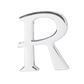 Alphabet 'R' Bag Bijoux Plain 18K White Gold