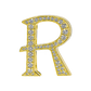 Alphabet 'R' Bag Bijoux with Natural Diamonds