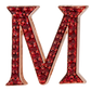 Alphabet Customized Bag Bijoux with Natural Ruby