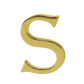 Alphabet 'S' Bag Bijoux Plain 18K Yellow Gold