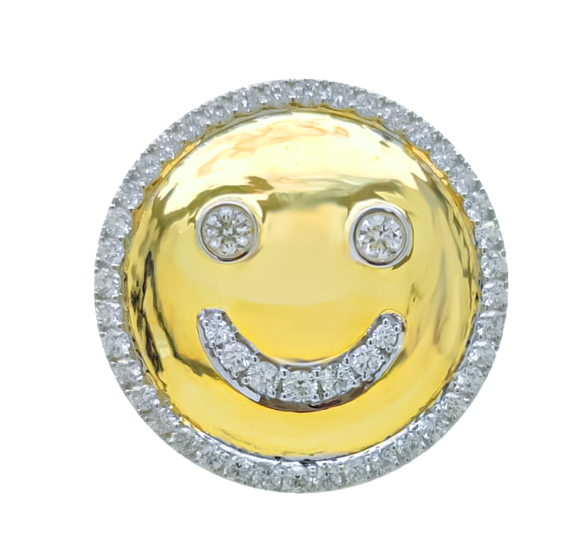 Smiley Customized Bag Bijoux with Natural Diamonds – Ashna Mehta