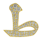 Alphabet 'T' Customized Yellow Gold Diamond Bag Bijoux