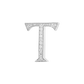 Alphabet 'T' Bag Bijoux with Natural Diamonds