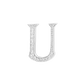 Alphabet 'U' Bag Bijoux with Natural Diamonds