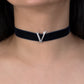 Alphabet 'V' Bag Bijoux Plain 18K White Gold