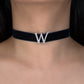 Alphabet 'W' Bag Bijoux Plain 18K White Gold