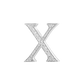 Alphabet 'X' Bag Bijoux with Natural Diamonds