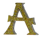 Alphabet Customized Bag Bijoux Fancy Yellow Diamonds