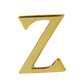 Alphabet 'Z' Bag Bijoux Plain 18K Yellow Gold