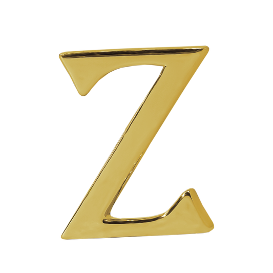 Alphabet 'Z' Bag Bijoux Plain 18K Yellow Gold