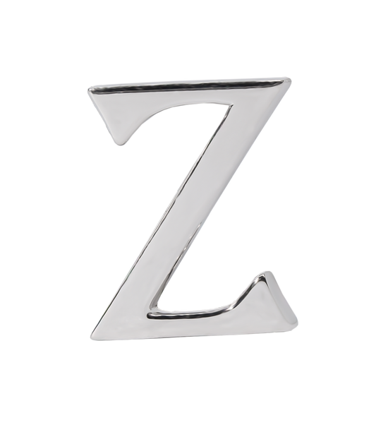 Alphabet 'Z' Bag Bijoux Plain 18K White Gold
