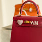 Pink Diamonds Heart Customized Bag Bijoux
