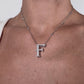 Alphabet 'F' Bag Bijoux with Natural Diamonds