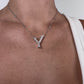 Alphabet 'Y' Bag Bijoux with Natural Diamonds