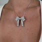 Bow White Gold Customized Bag Bijoux