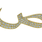 Alphabet 'S' Customized Yellow Gold Diamond Bag Bijoux